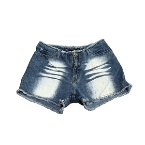 Lazer Jeans Y2K Denim Distressed Hem Junior Cotton Women Shorts Size 11